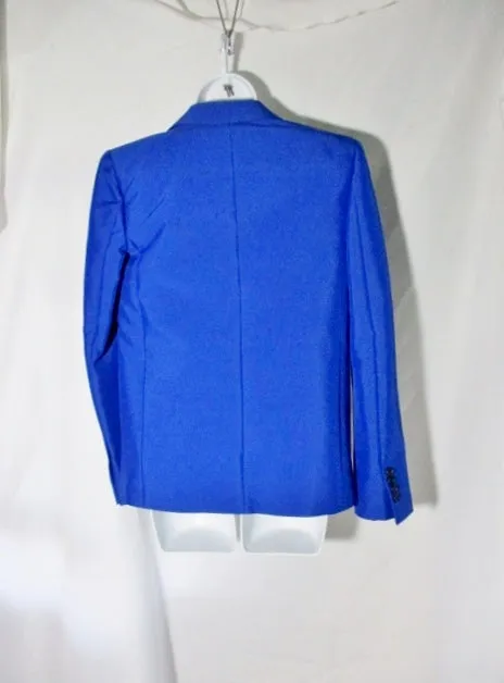 NEW NWT CELINE ITALY Set Pleated Pant Suit 36 / 4 ROYAL BLUE Formal
