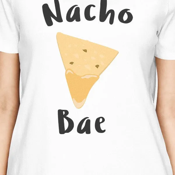 Nocho Bae Women's White T-shirt Cute Graphic Tee For Her Birthday