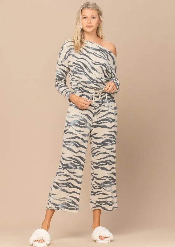 Sasha Tiger Print Jumpsuit