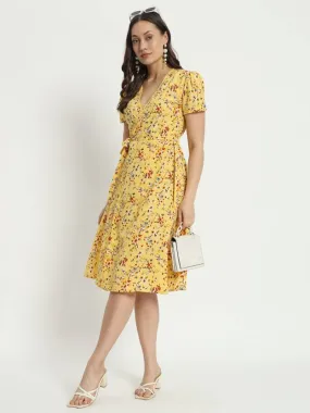 Sunny Delight Wrap Dress