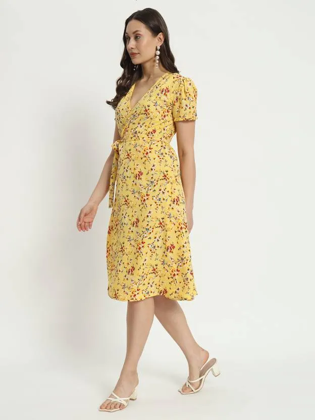 Sunny Delight Wrap Dress