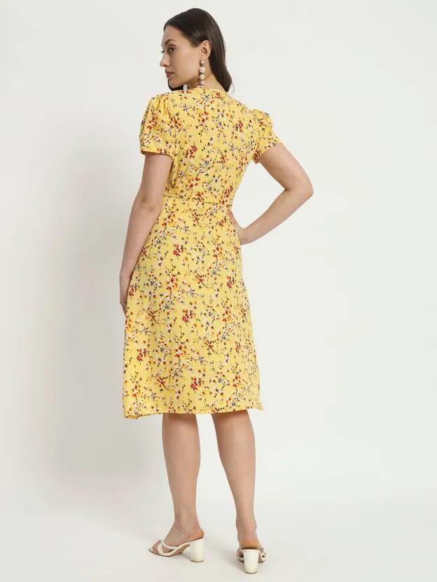 Sunny Delight Wrap Dress