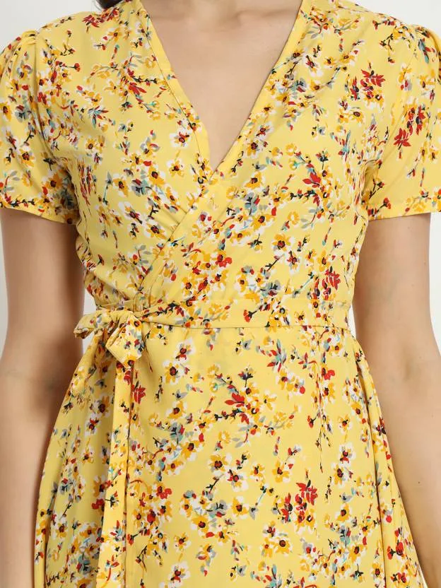 Sunny Delight Wrap Dress