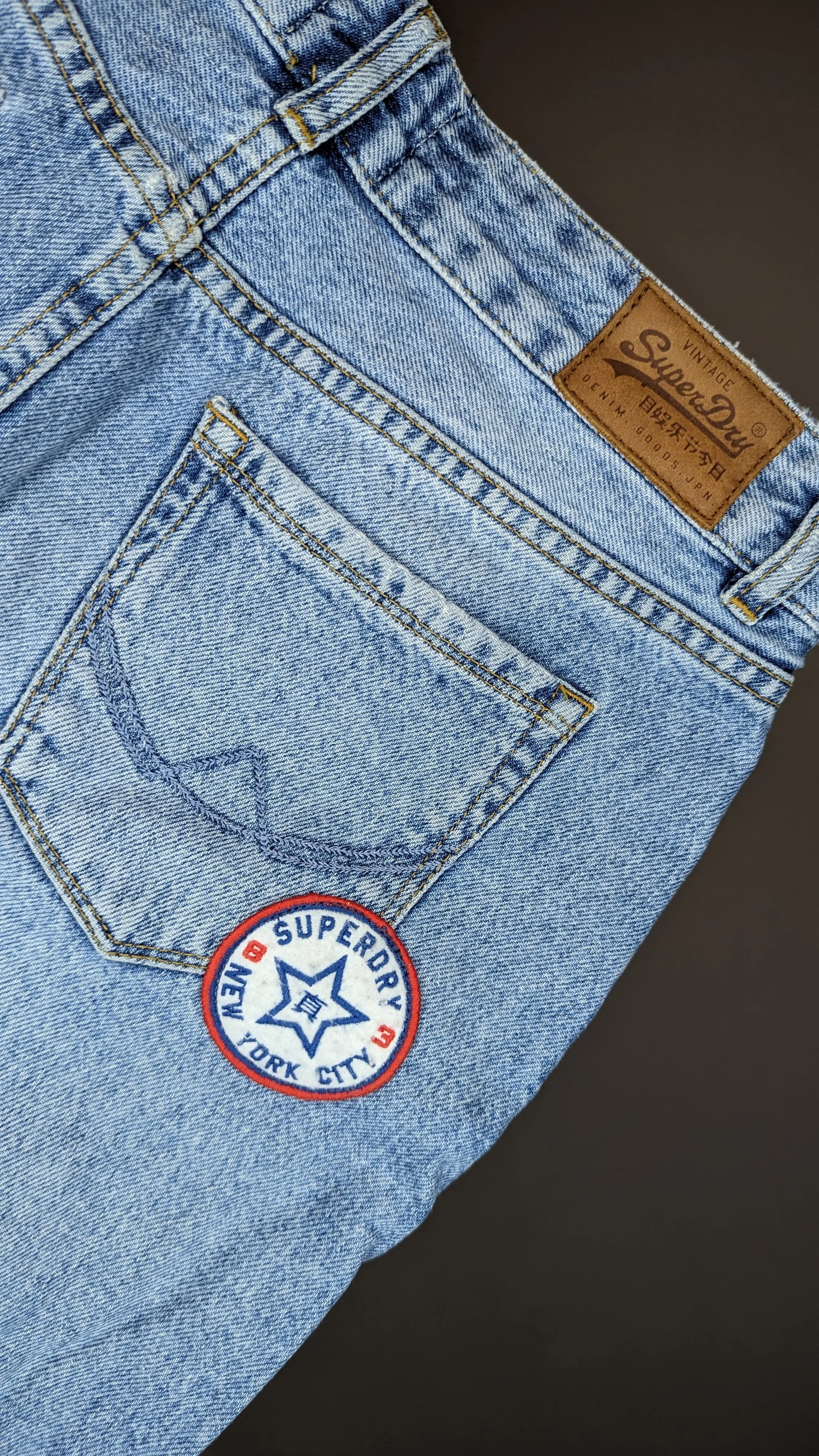 Superdry Patches Denim Skirt