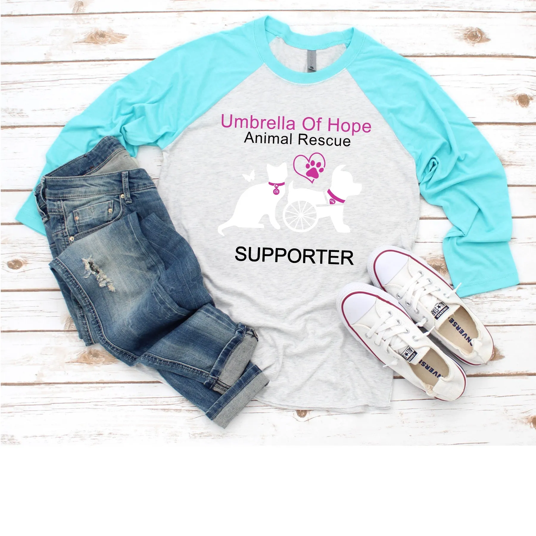 Umbrella of Hope - Raglan Tee