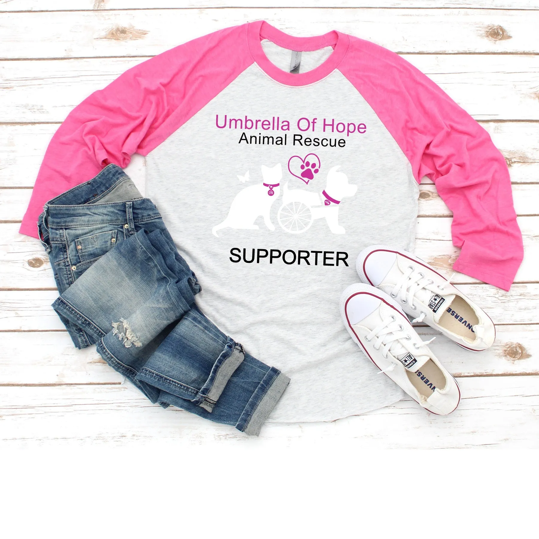Umbrella of Hope - Raglan Tee