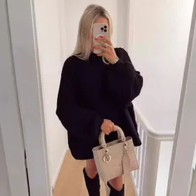 Uniwim barn jacket outfits Women's 2024 Spring and Autumn New Elegant round Neck Simple Fashion Style Thin Sweater