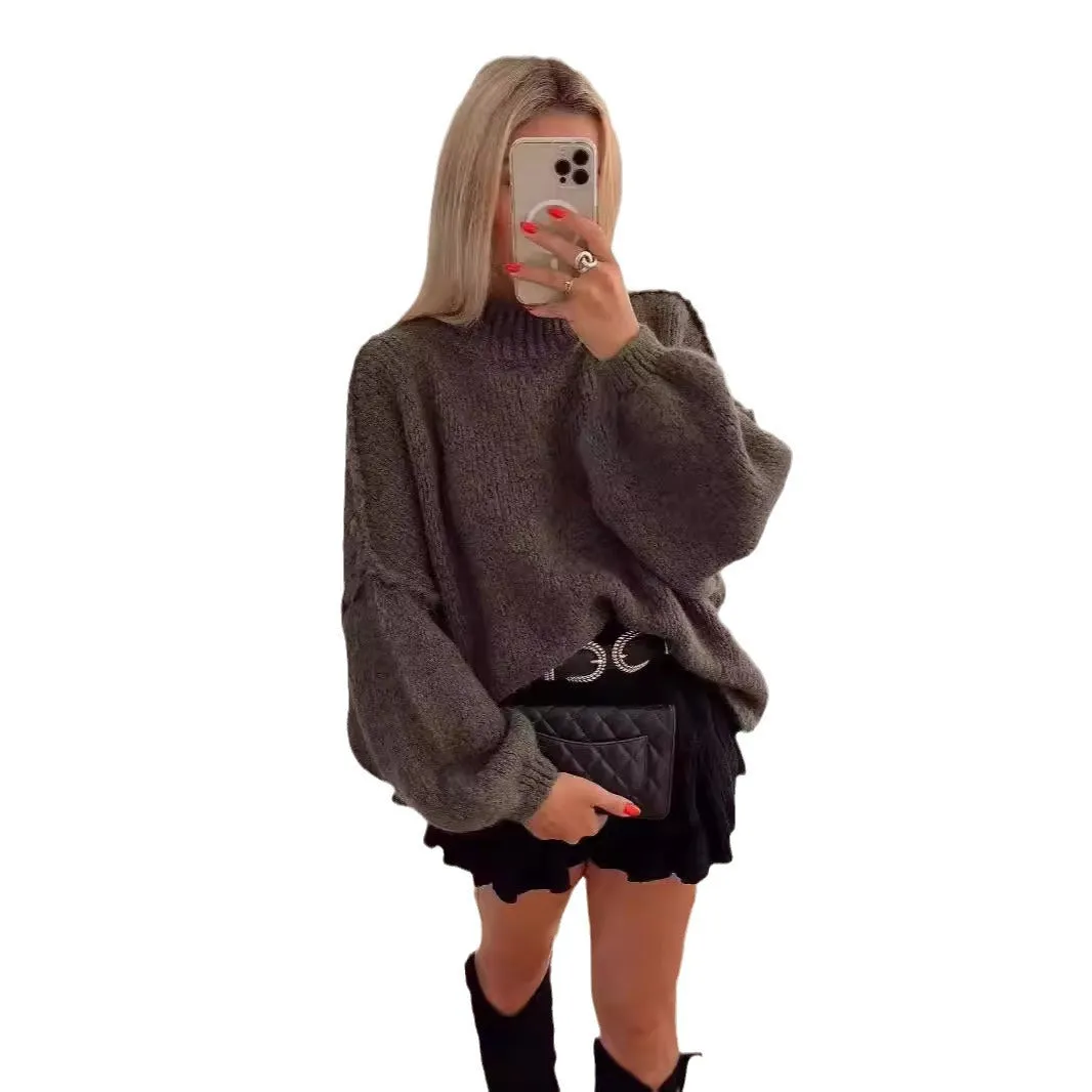 Uniwim barn jacket outfits Women's 2024 Spring and Autumn New Elegant round Neck Simple Fashion Style Thin Sweater