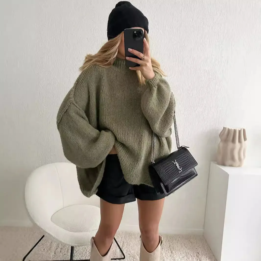 Uniwim barn jacket outfits Women's 2024 Spring and Autumn New Elegant round Neck Simple Fashion Style Thin Sweater