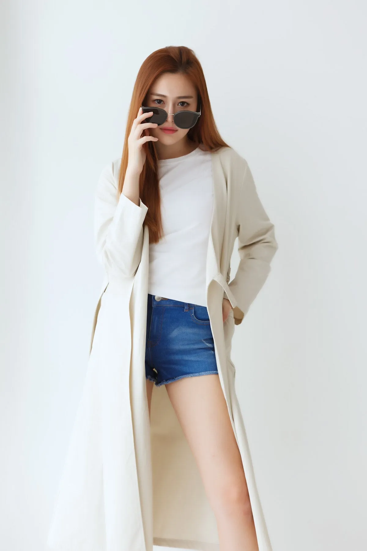 V-Neck Wrap Self Tie Dress