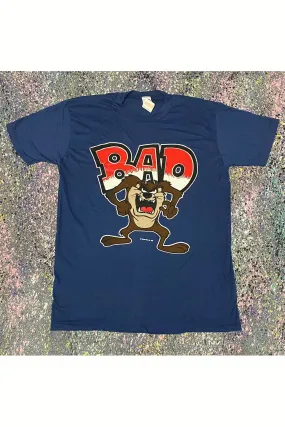 Vintage Deadstock 1987 TAZ BAD Single Stitch Graphic Tee- M