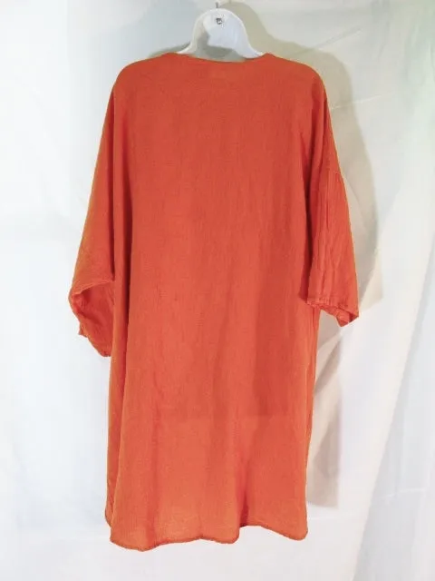 Womens OH MY GAUZE Florida 2 Pc Suit Set Pants Blazer Jacket XL ORANGE