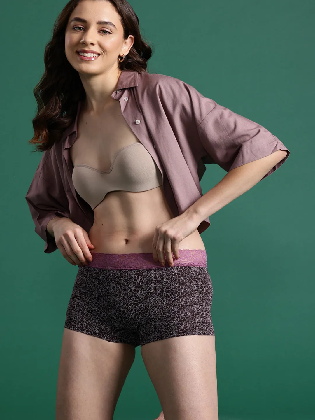 Women's Sexy Lace Hipster Underwear | Mid Waist Boyshorts | Panties For Women| Briefs 3 Packs
