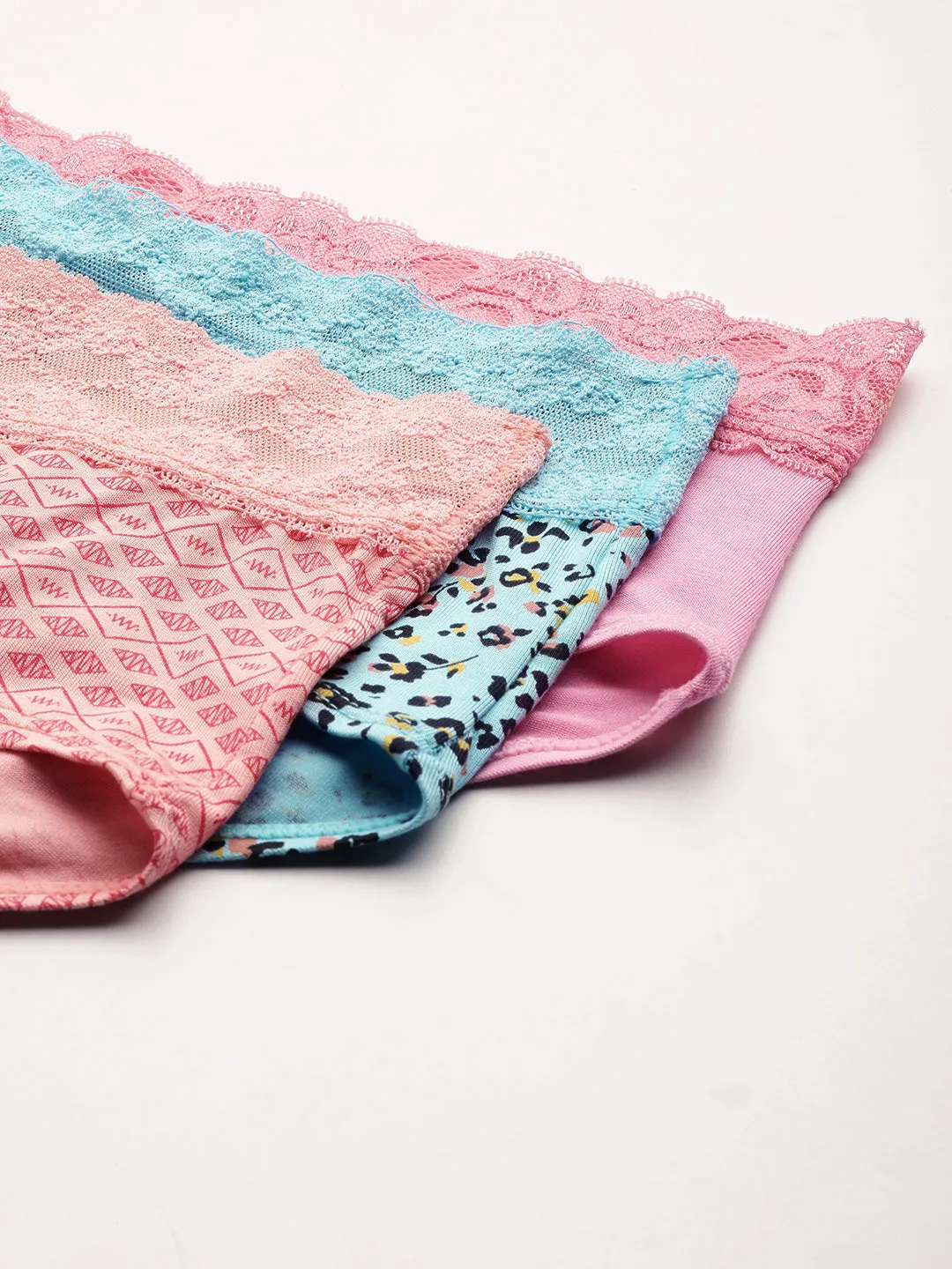 Women's Sexy Lace Hipster Underwear | Mid Waist Boyshorts | Panties For Women| Briefs 3 Packs