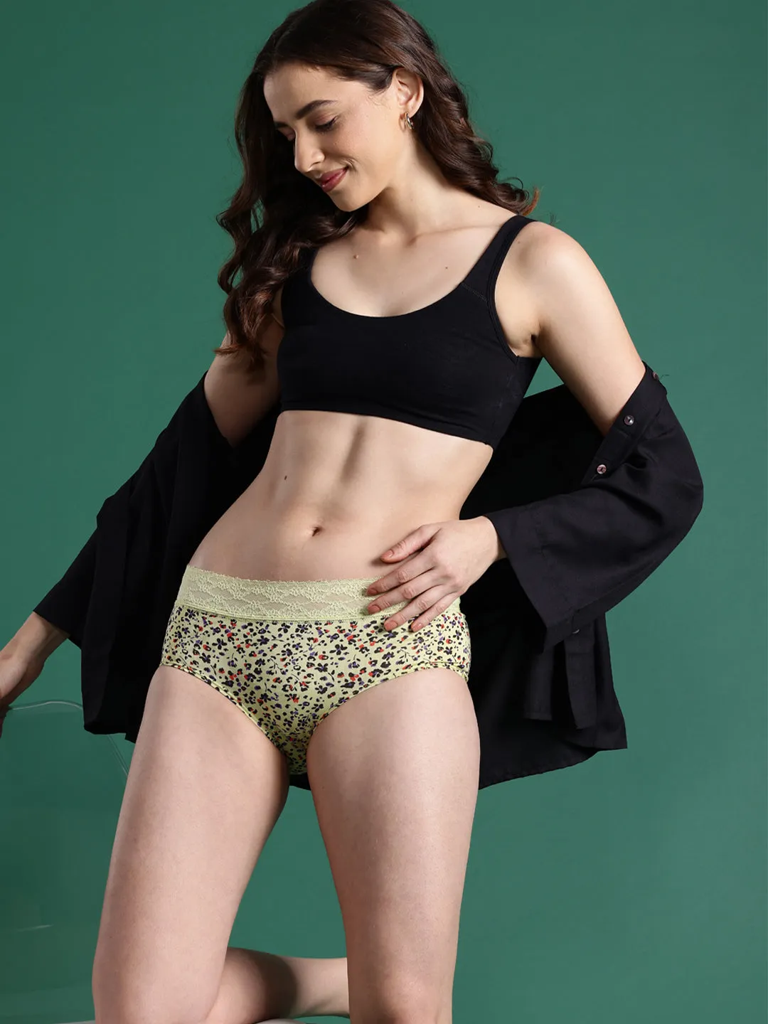 Women's Sexy Lace Hipster Underwear | Mid Waist Boyshorts | Panties For Women| Briefs 3 Packs