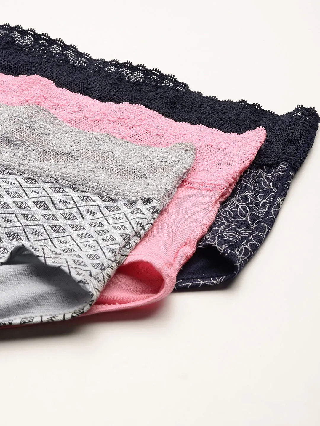 Women's Sexy Lace Hipster Underwear | Mid Waist Boyshorts | Panties For Women| Briefs 3 Packs