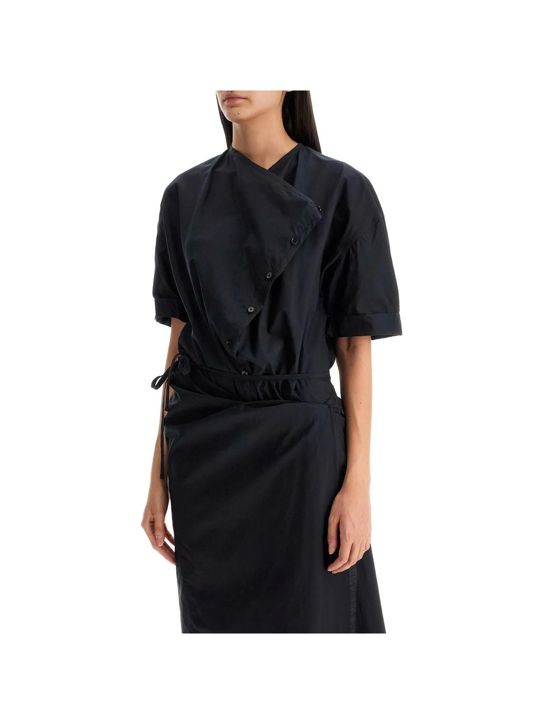 Wrap Style Short Sleeve Dress