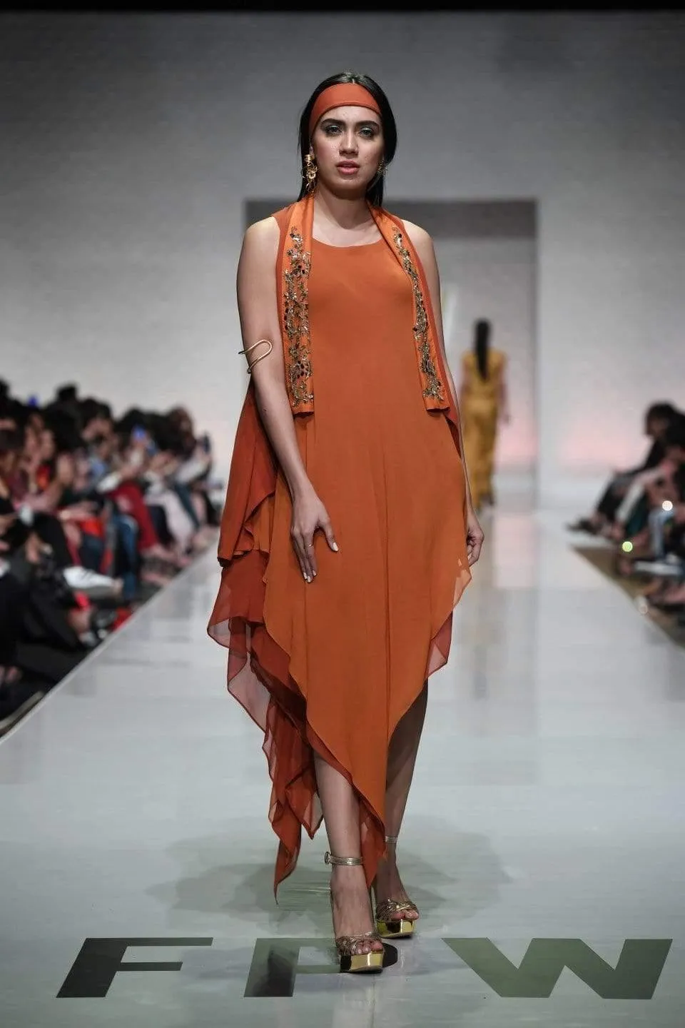 Yasmin Zaman - Rust Chiffon - Georgette - 2 Piece
